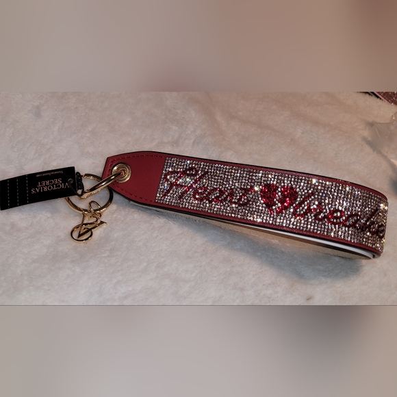 Victoria's Secret Accessories - ❤Victoria's Secret Pink Keychain with Rhinestones and there all intact READ POST